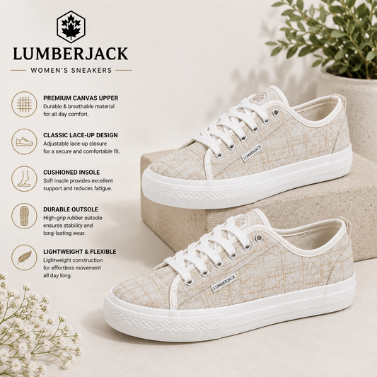 Lumberjack Ravenne Women's Sand Low-Top Sneakers
