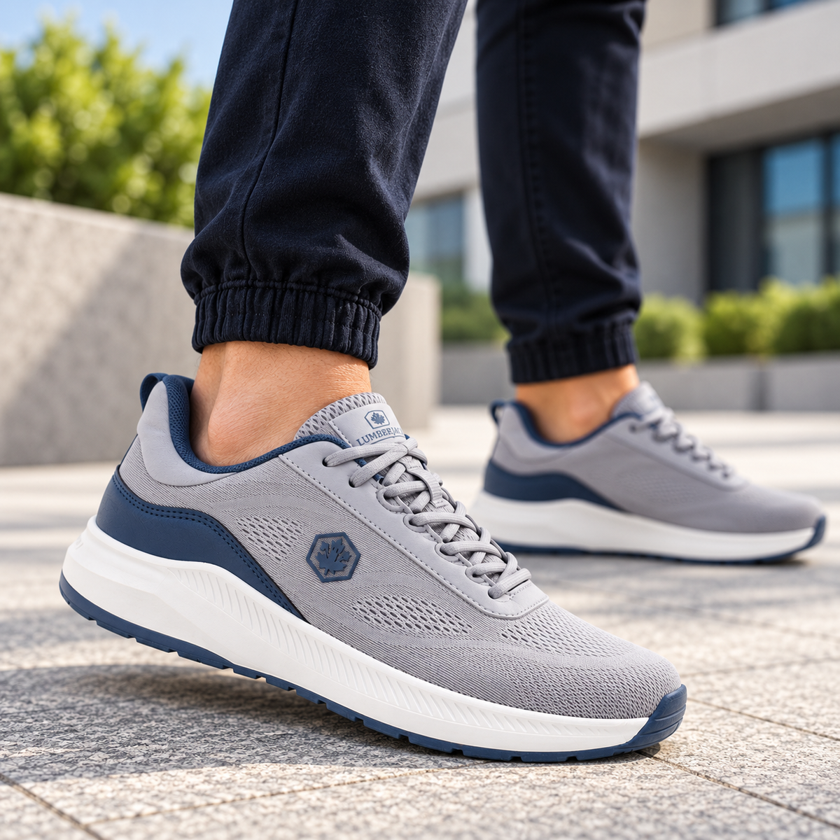Lumberjack MUSONDA Men’s Casual Sneakers – Light Grey