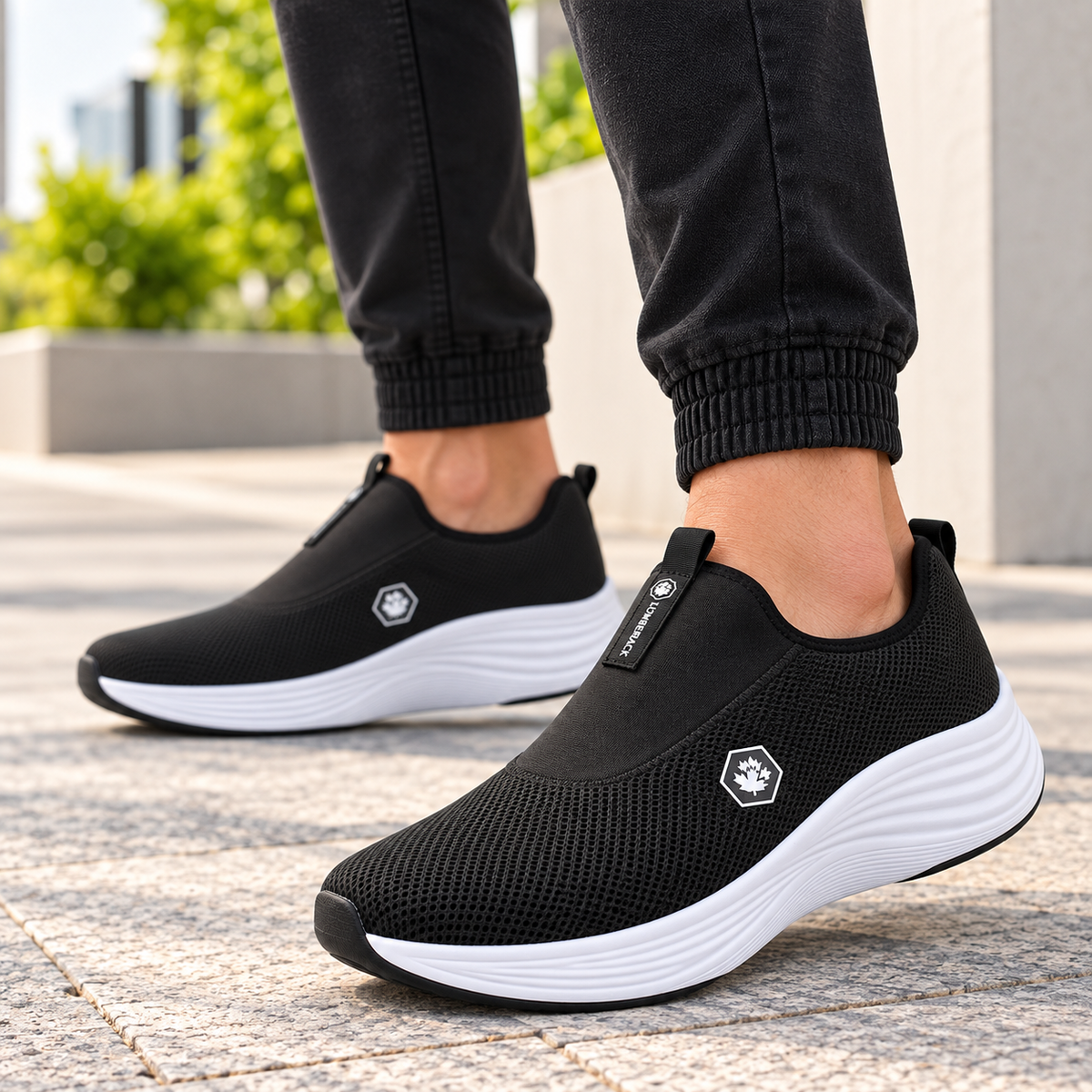Lumberjack Talara Black Men’s Slip-On Lifestyle Sneakers