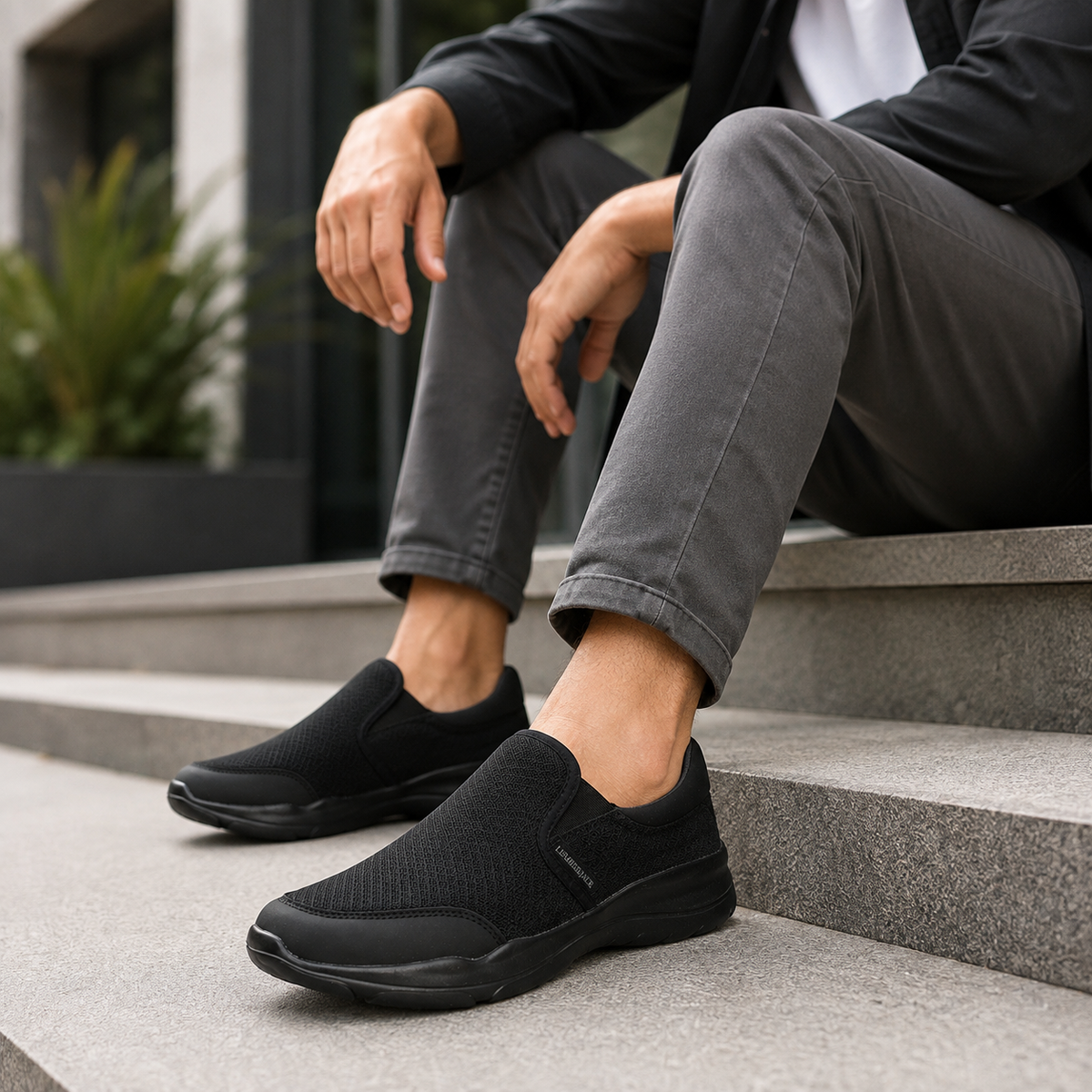 Lumberjack AGATHA Men's Casual Slip-On Shoes Black
