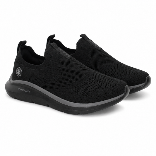 Lumberjack Lvory Women's Black Slip-On Sneakers