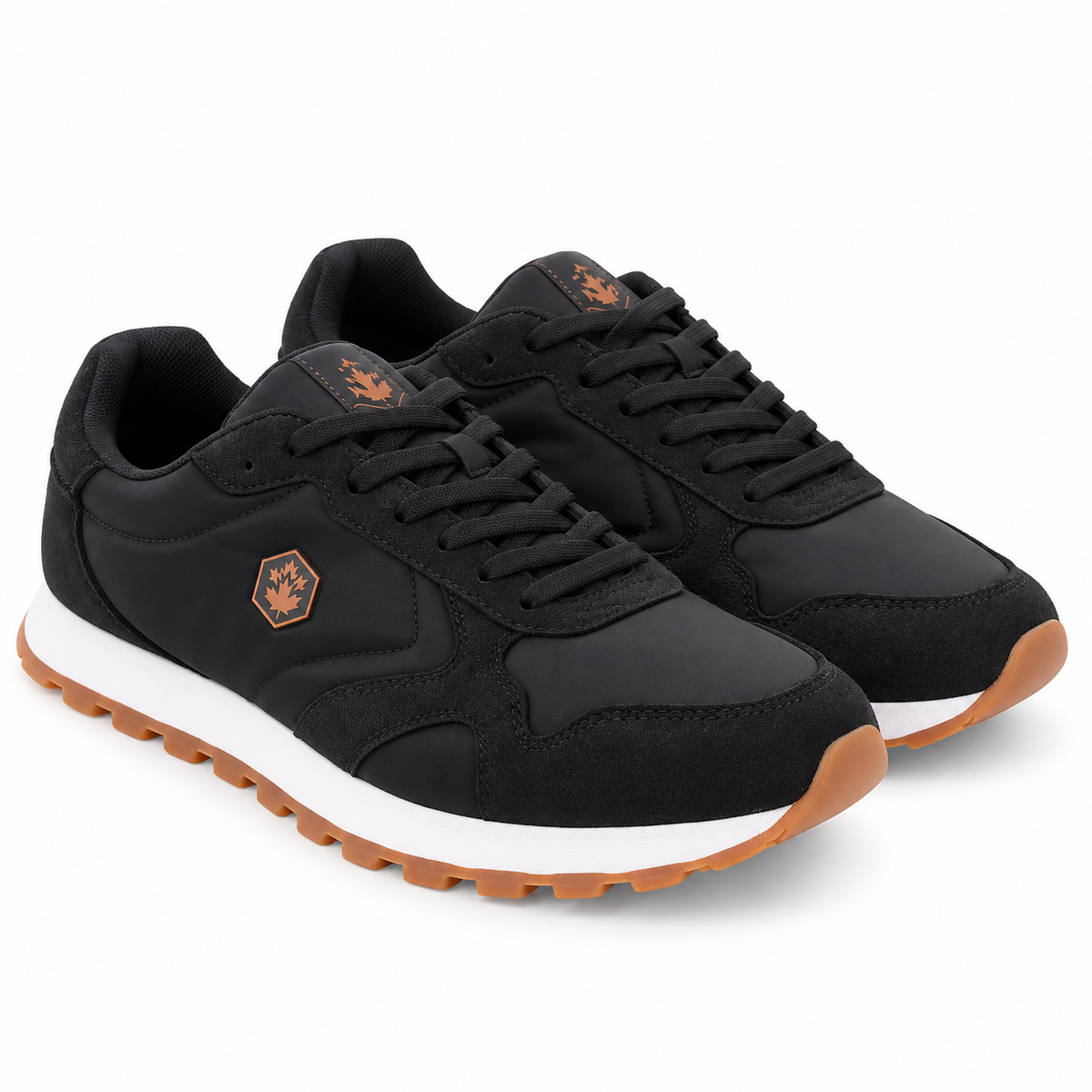 Lumberjack FRAG Men’s Casual Sneakers – Black | Lace-Up Everyday Shoes