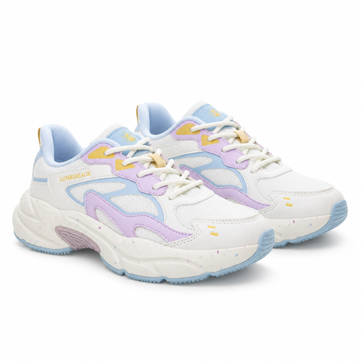 Lumberjack Fanto White & Lilac Women’s Casual Lifestyle Sneakers
