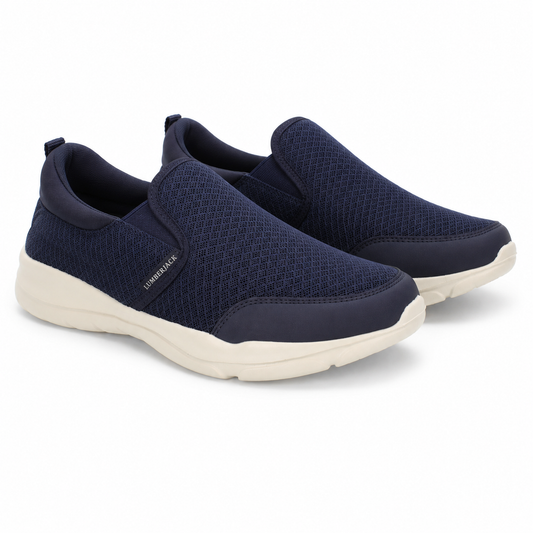 Lumberjack AGATHA Men's Casual Slip-On Shoes Navy Blue & Off-White