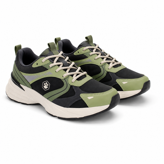 Lumberjack Money Men’s Casual Sneakers – Black & Green