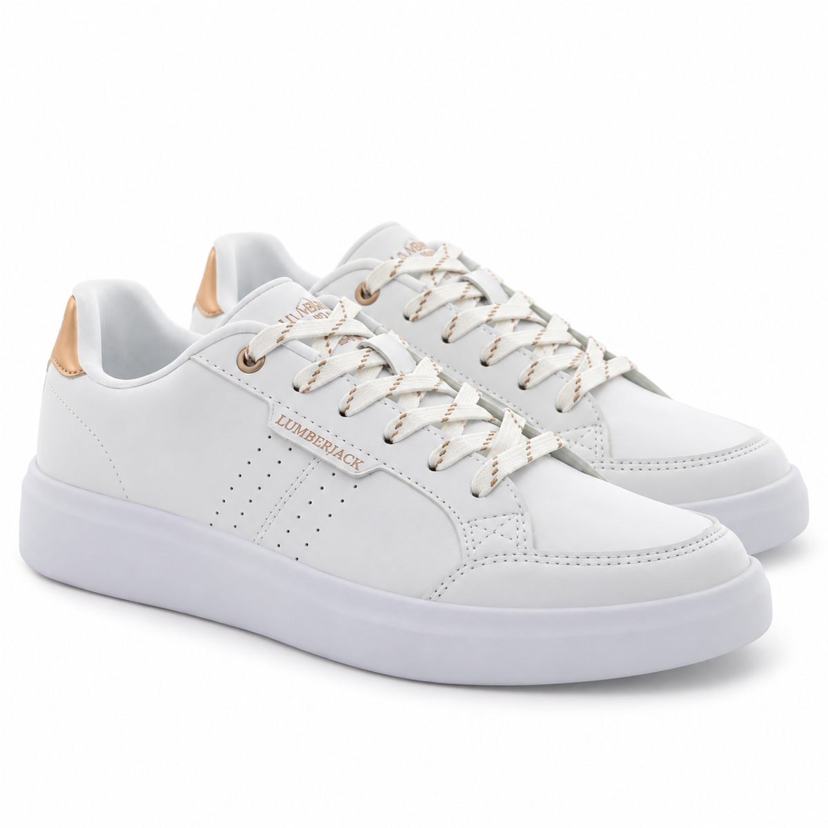 Lumberjack HELENA Women’s Casual Sneakers – White/Rose Gold