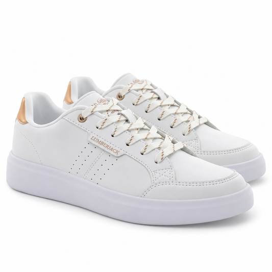 Lumberjack HELENA Women’s Casual Sneakers – White/Rose Gold