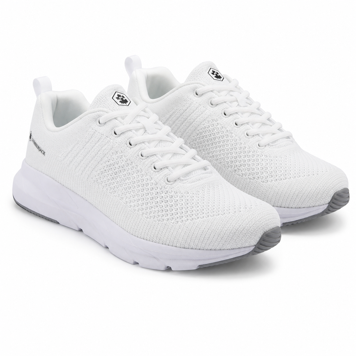 Lumberjack CONNECT Men’s White Knitted Sneakers