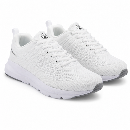 Lumberjack CONNECT Men’s White Knitted Sneakers