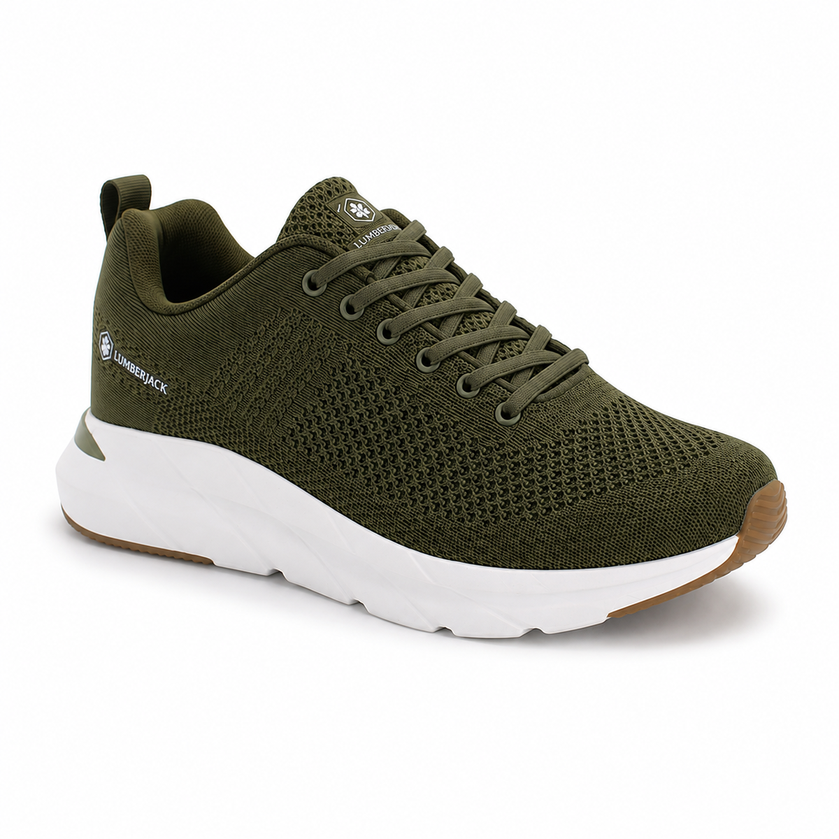 Lumberjack CONNECT Men’s Khaki Knitted Sneakers