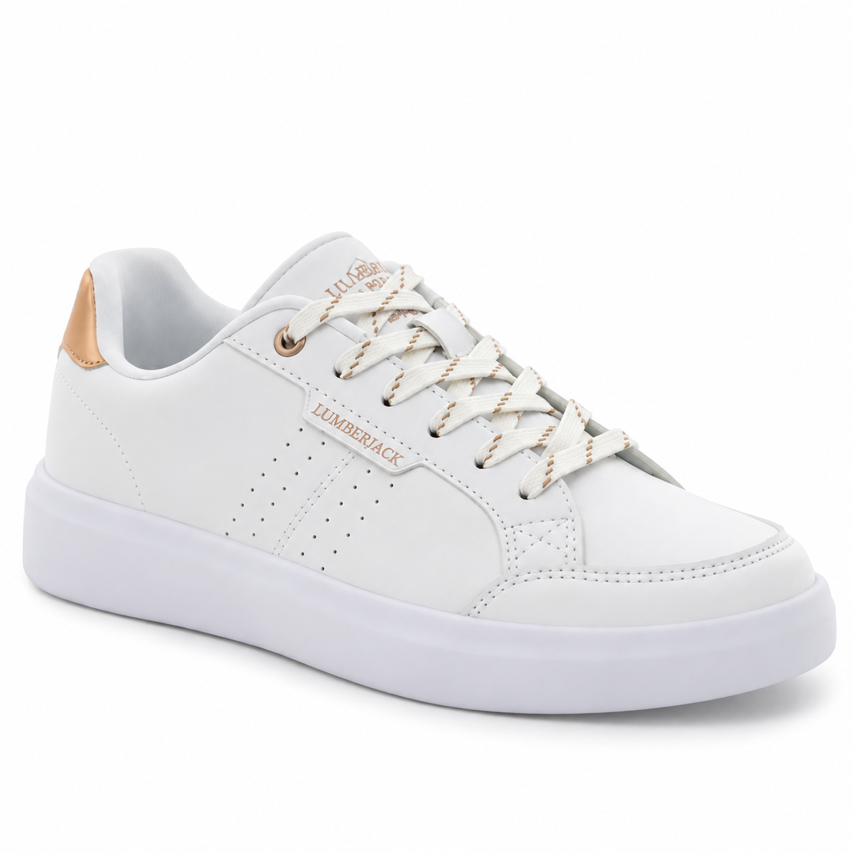 Lumberjack HELENA Women’s Casual Sneakers – White/Rose Gold