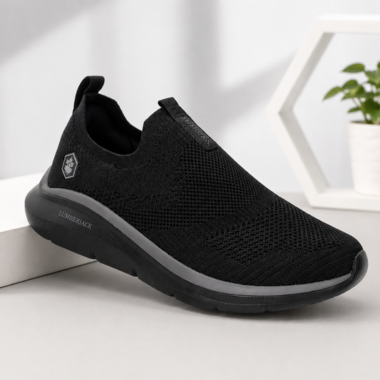 Lumberjack Lvory Women's Black Slip-On Sneakers