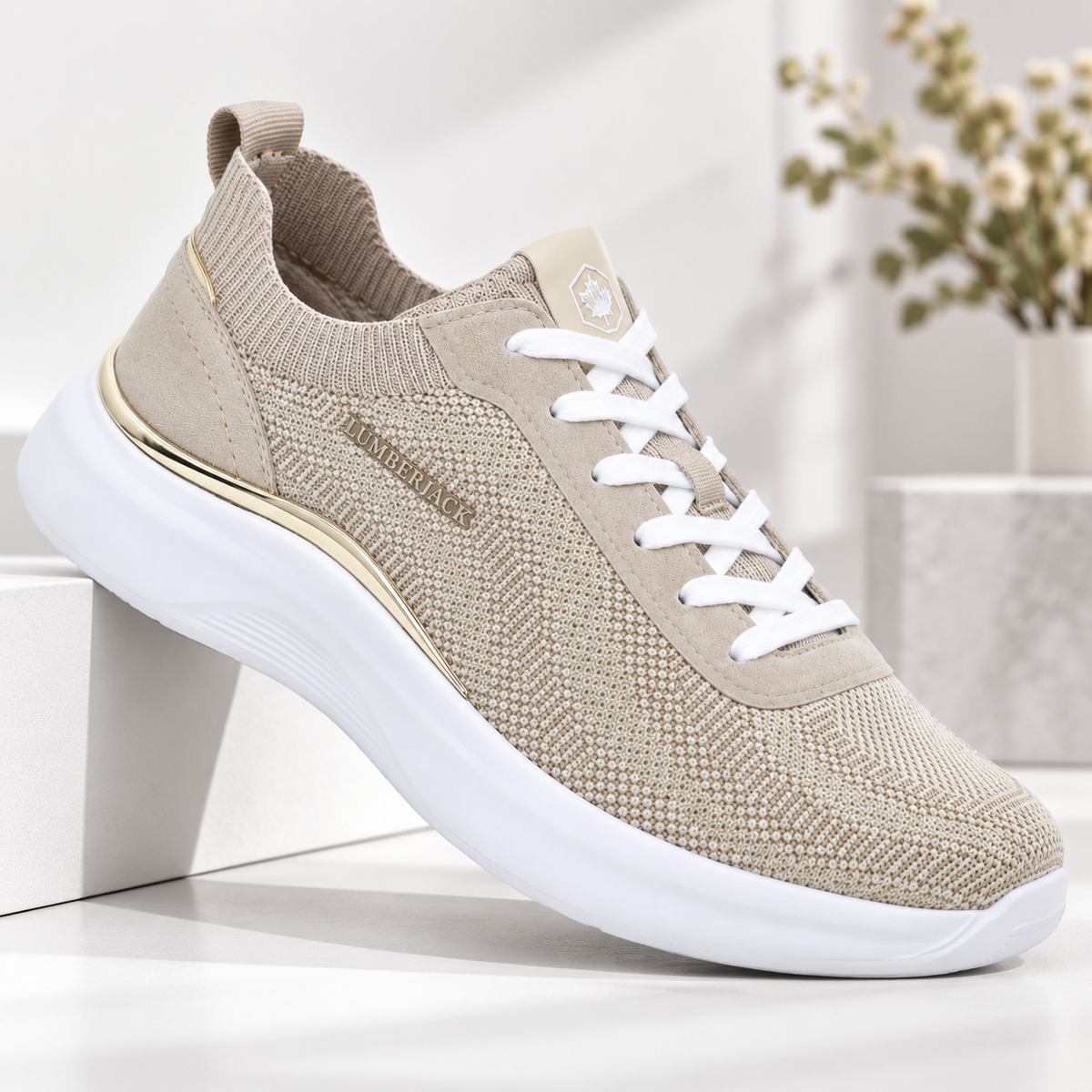 Lumberjack KEIRA Women’s Casual Sneakers – Beige