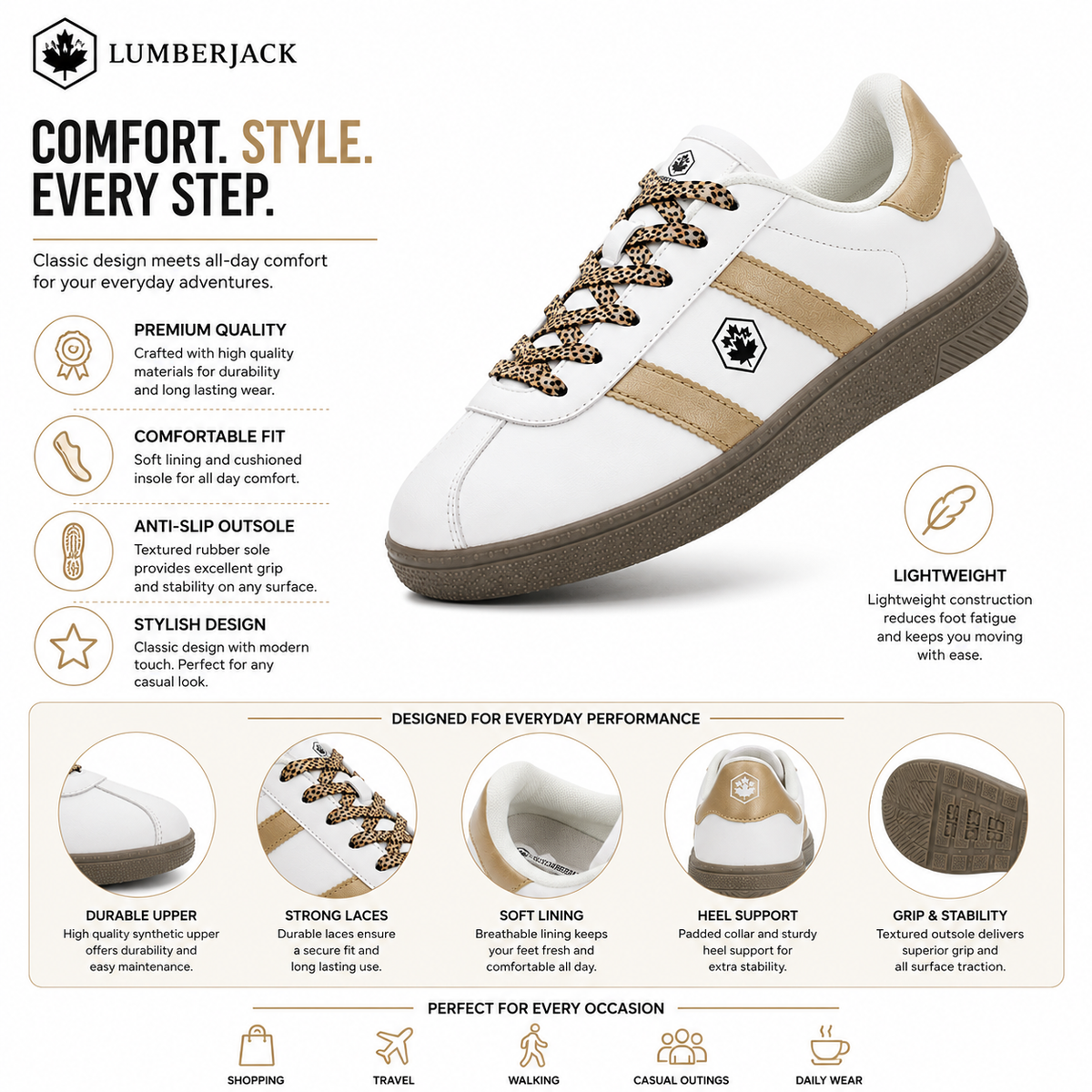 Lumberjack Frosty Women Sneakers White PU