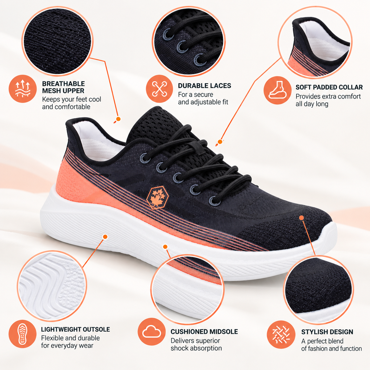 Lumberjack Venda Black Women’s Lifestyle Sneakers