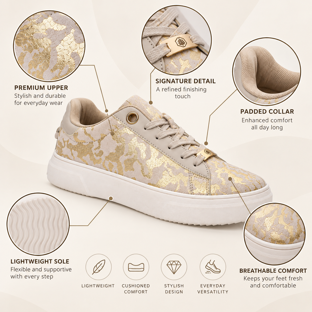 Lumberjack Geller Women’s Sand Sneakers