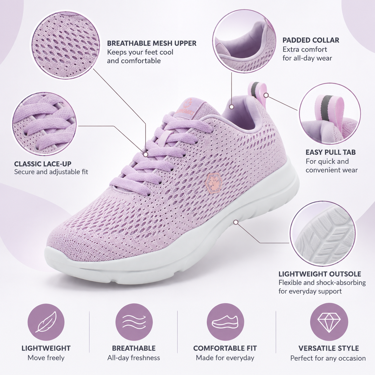 Lumberjack Agatha Lilac Women's Lifestyle Sneakers