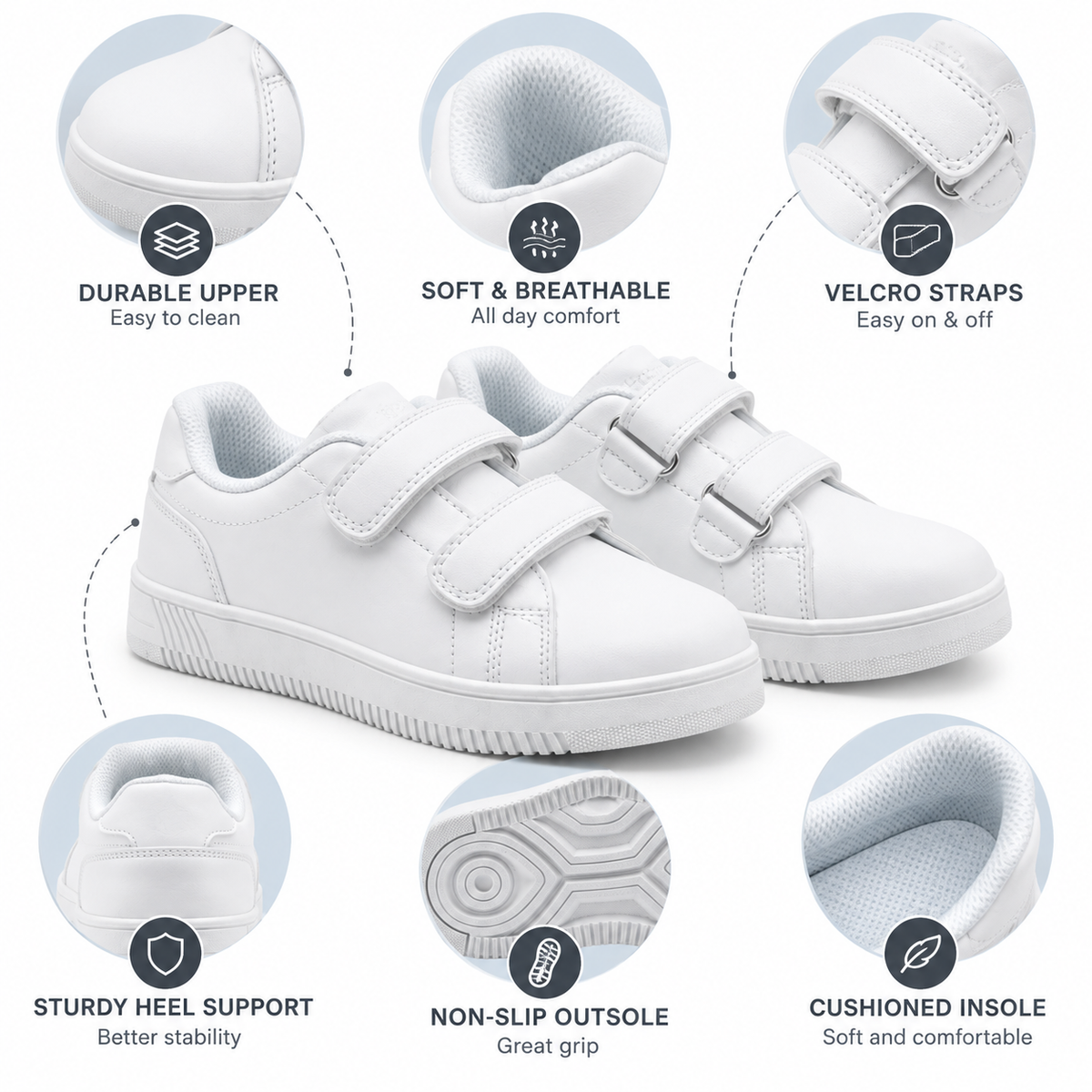 Lumberjack KIDSTER Boys Total White Sneakers