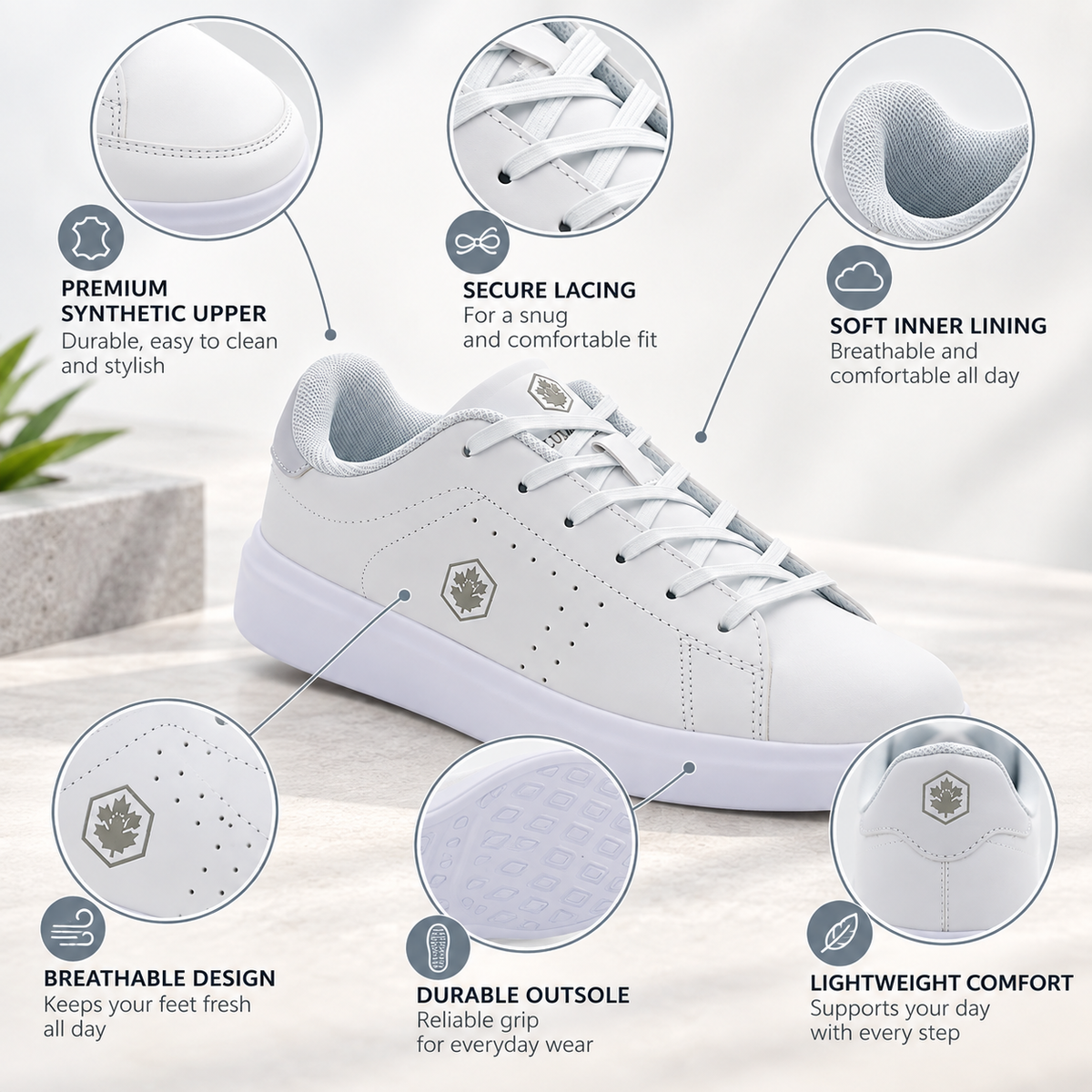 Lumberjack HELENA Women’s Casual Sneakers – White