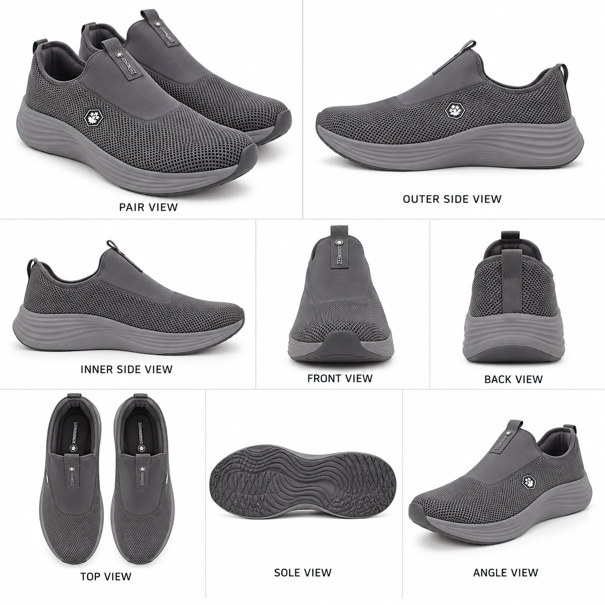 Lumberjack Talara Dark Grey Men’s Slip-On Sneakers
