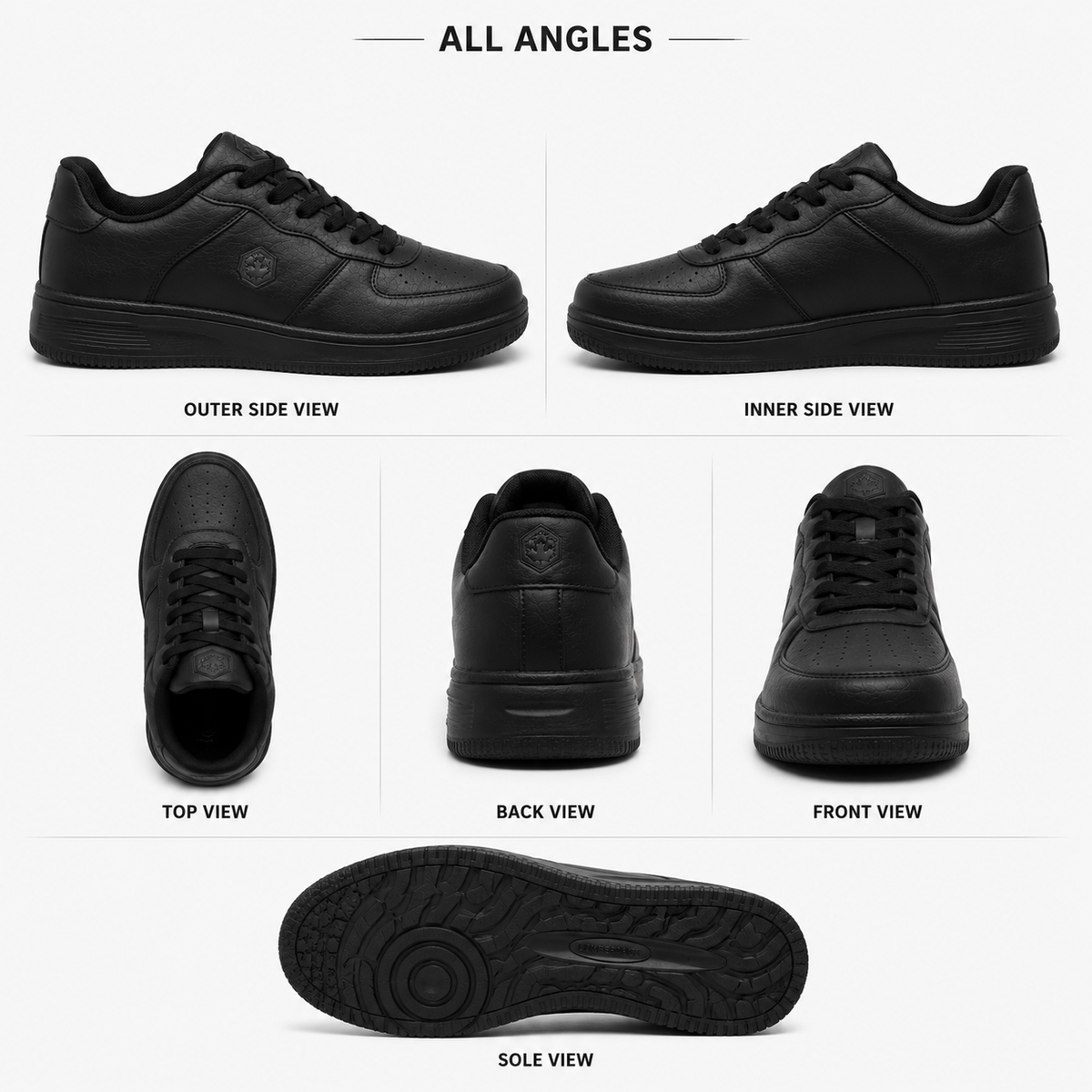 Lumberjack FINIAN Men’s Casual Sneakers – Black