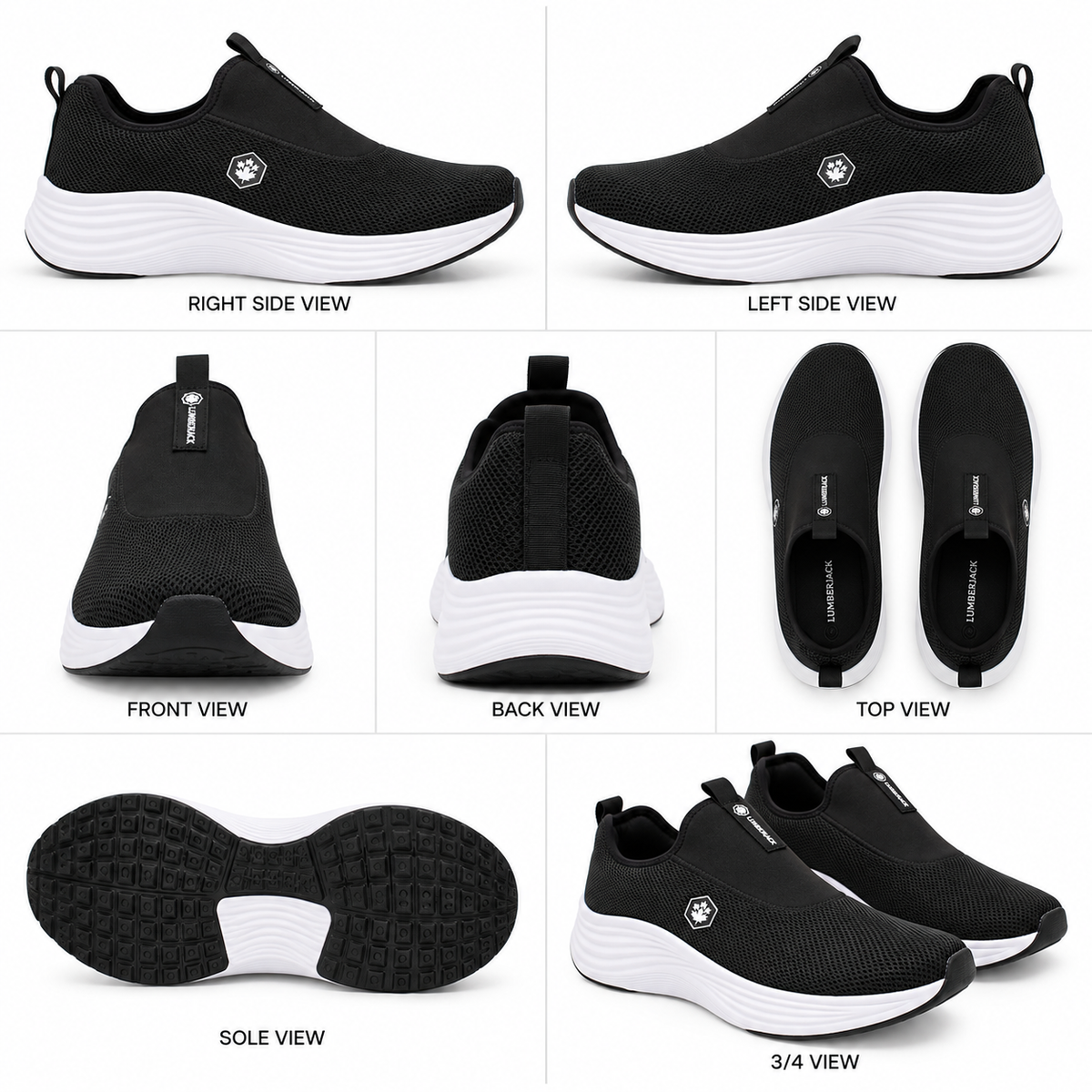Lumberjack Talara Black Men’s Slip-On Lifestyle Sneakers