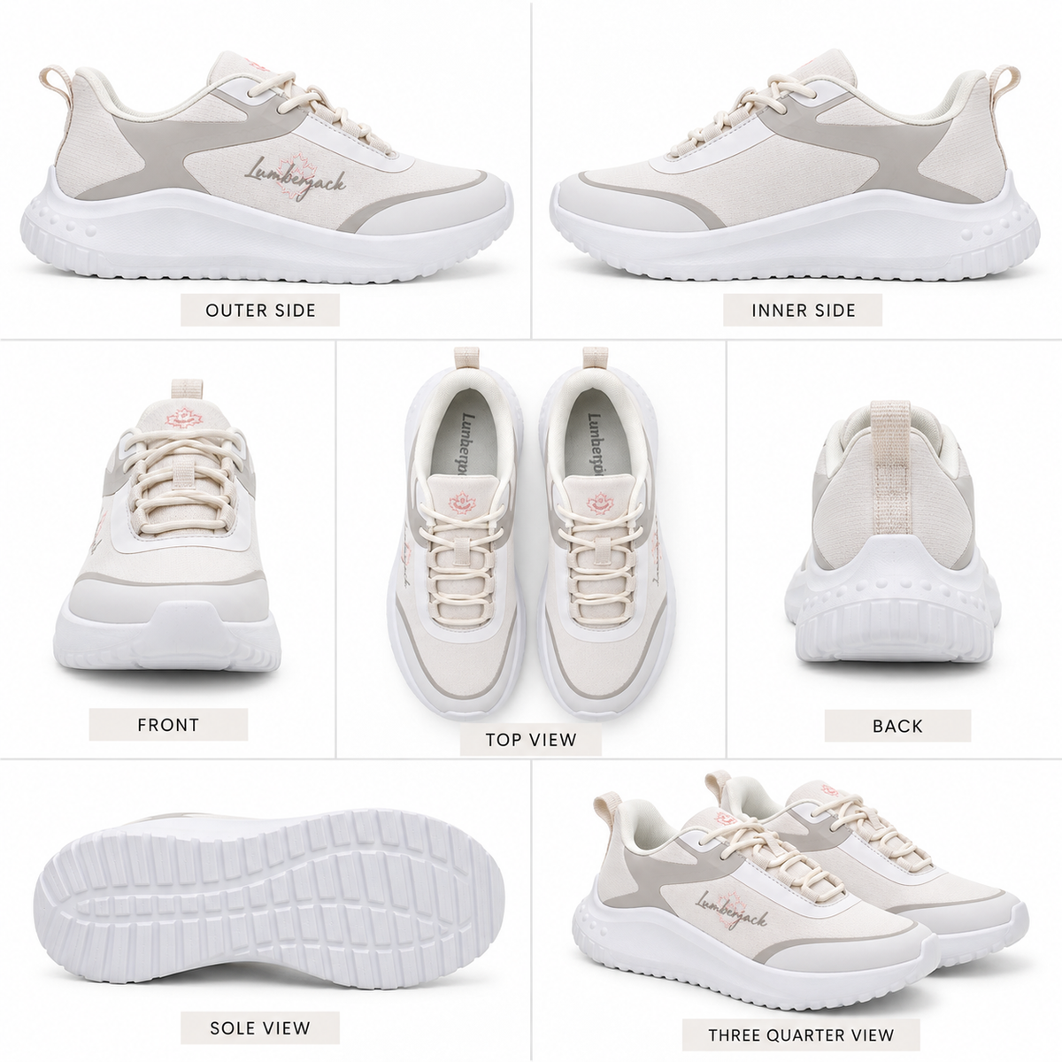 Lumberjack ANYK Women’s Casual Sneakers – Beige