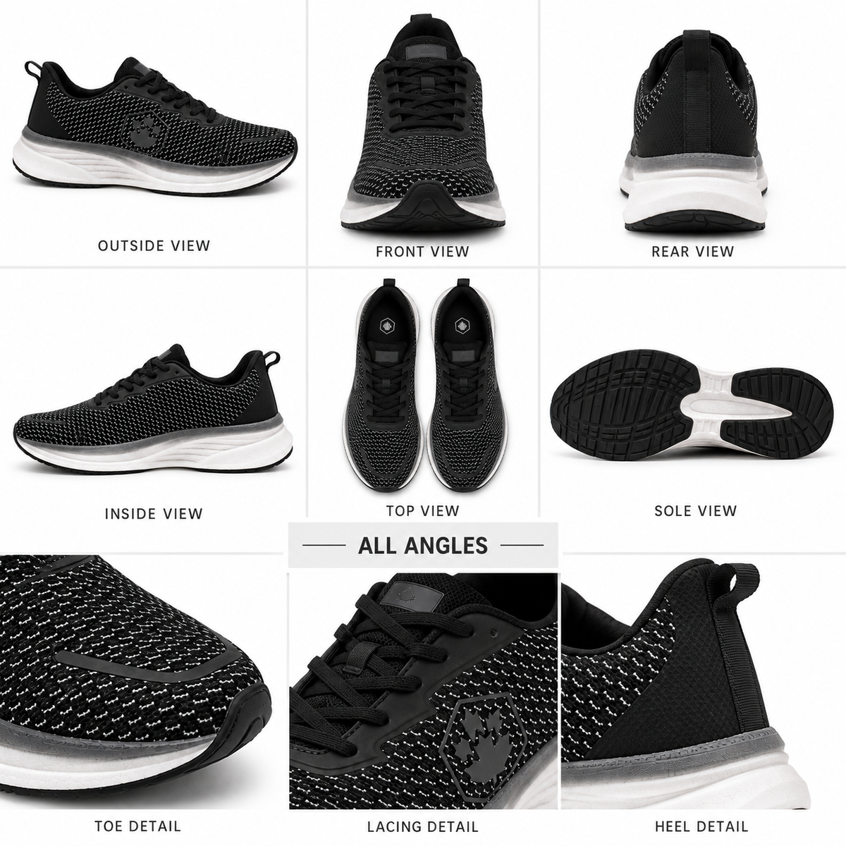 Lumberjack CHESS Men’s Casual Sneakers – Black