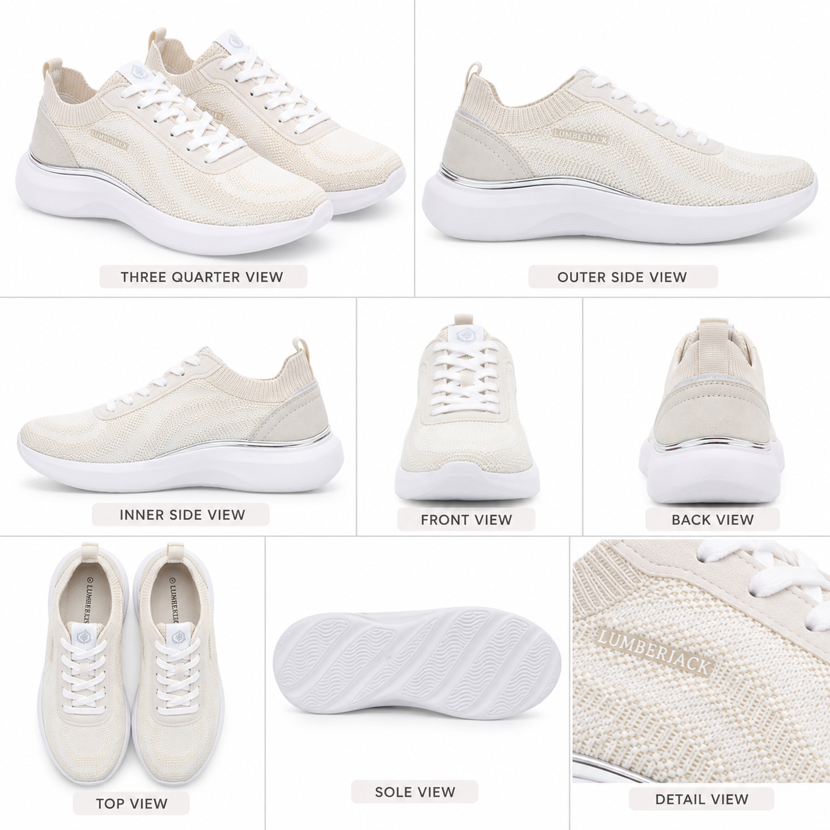 Lumberjack KEIRA Women’s Casual Sneakers – White