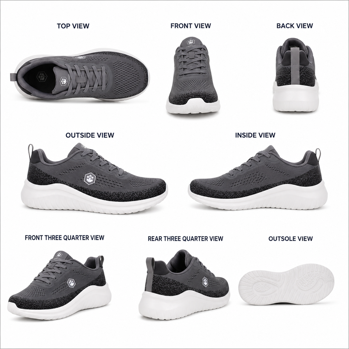 Lumberjack Moko Dark Grey Men's Casual Lifestyle Sneakers