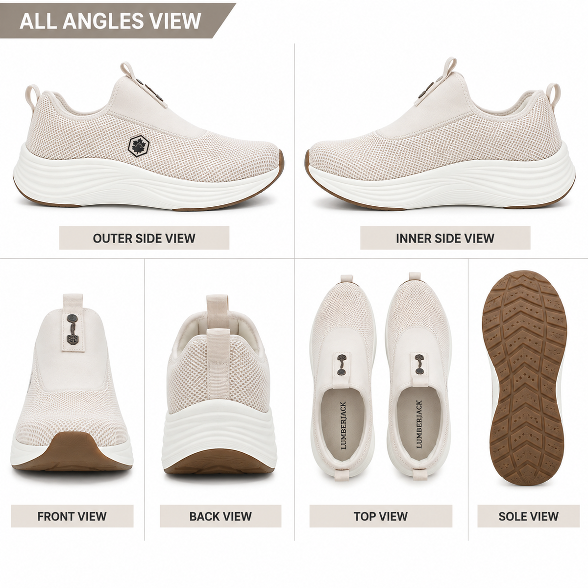 Lumberjack Talara Sand Men’s Slip-On Sneakers