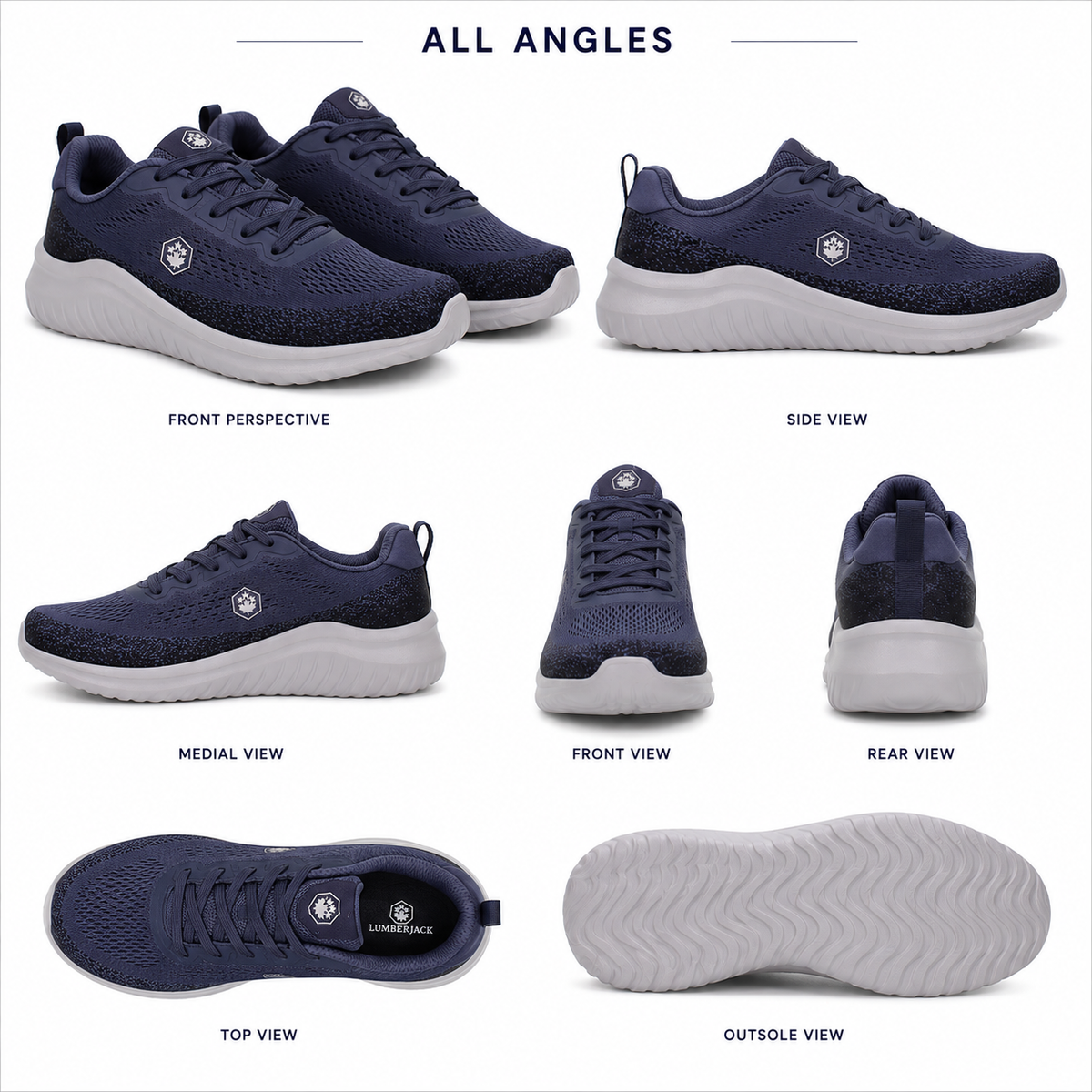 Lumberjack Moko Navy Blue Men's Casual Sneakers