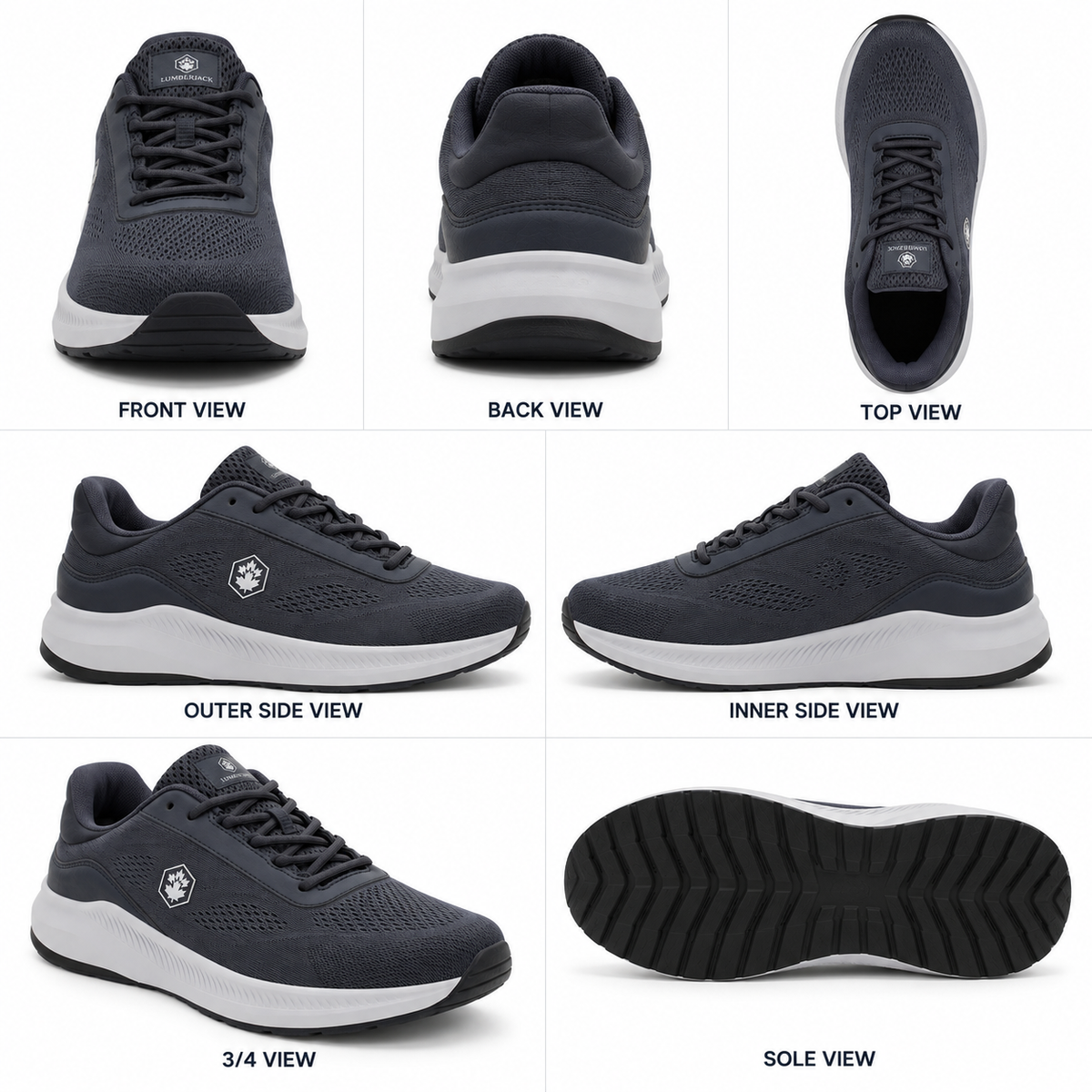 Lumberjack MUSONDA Men’s Casual Sneakers – Dark Navy