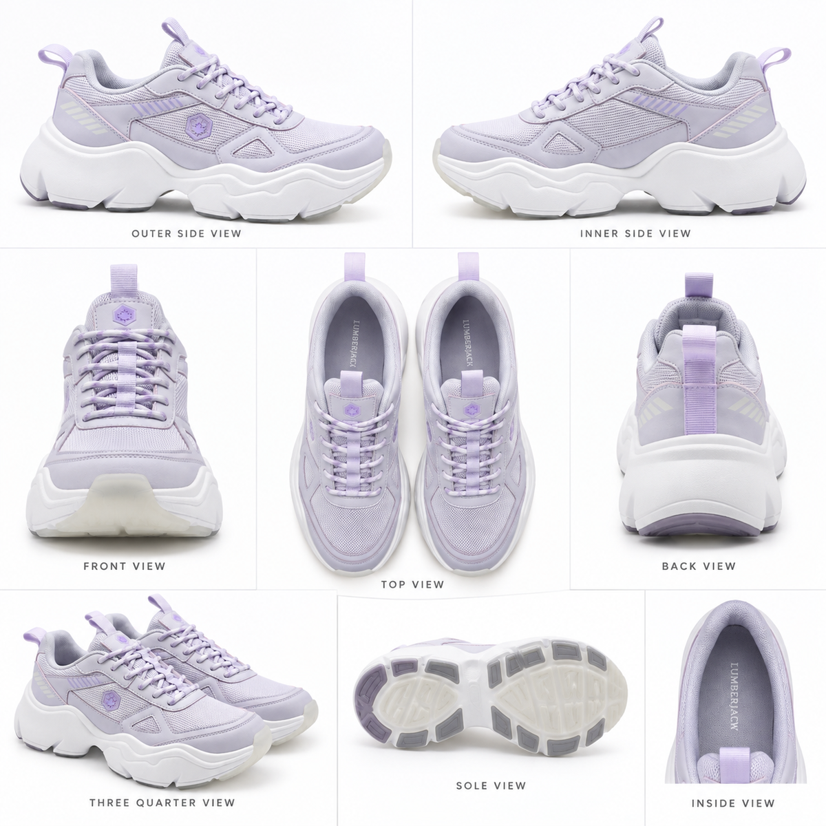 Lumberjack Itru Lilac Women’s Chunky Lifestyle Sneakers