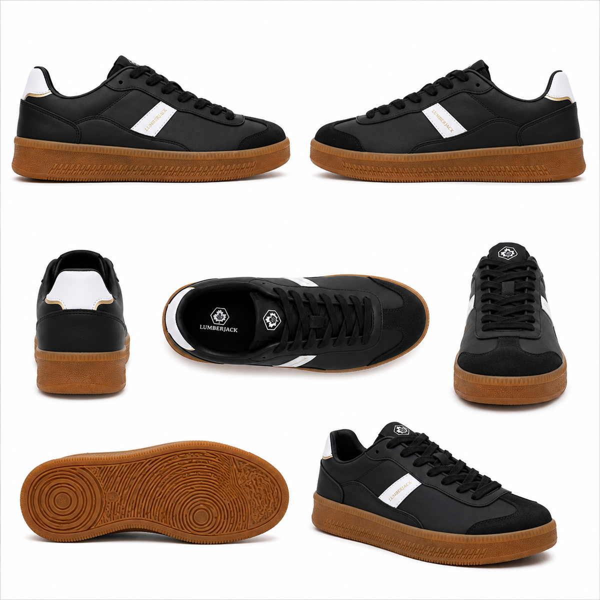 LUMBERJACK FOFANA Men's Black Sneakers