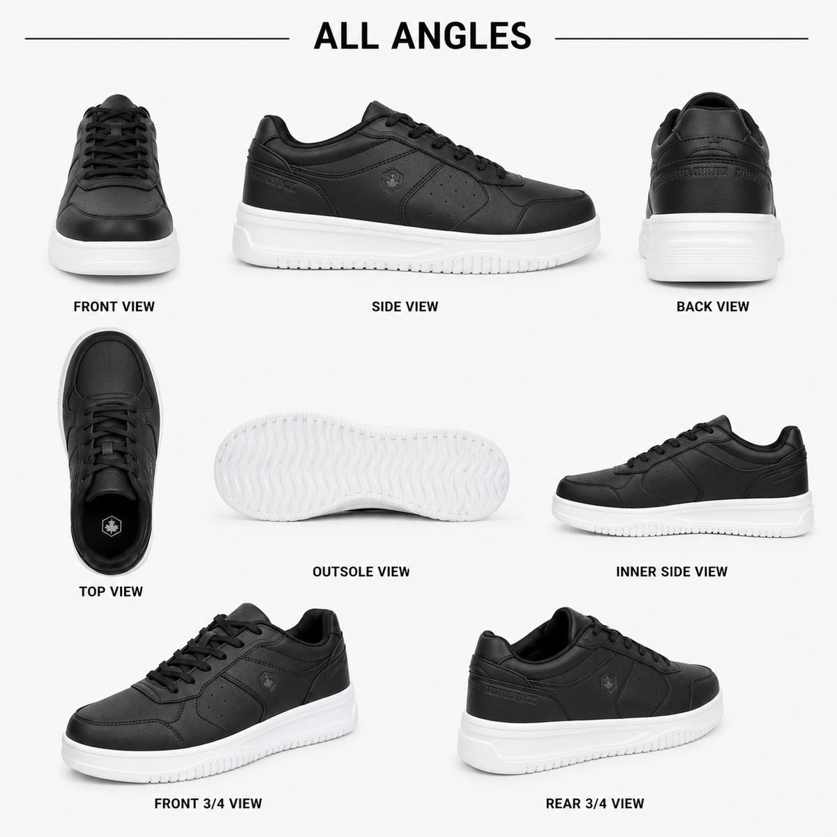 Lumberjack Udemy Black Men's Sneakers