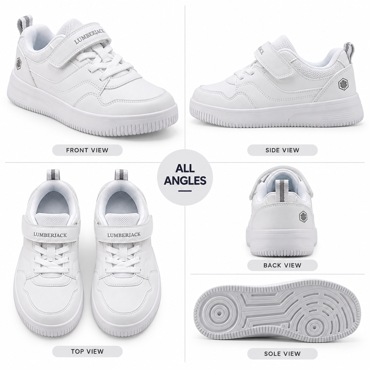Lumberjack FINSTER Boys Total White Sneakers
