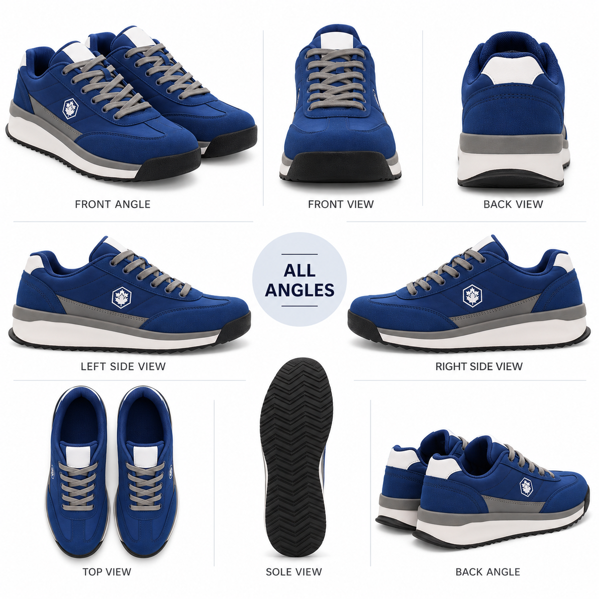 Lumberjack Coffee Navy Blue Men’s Casual Sneakers