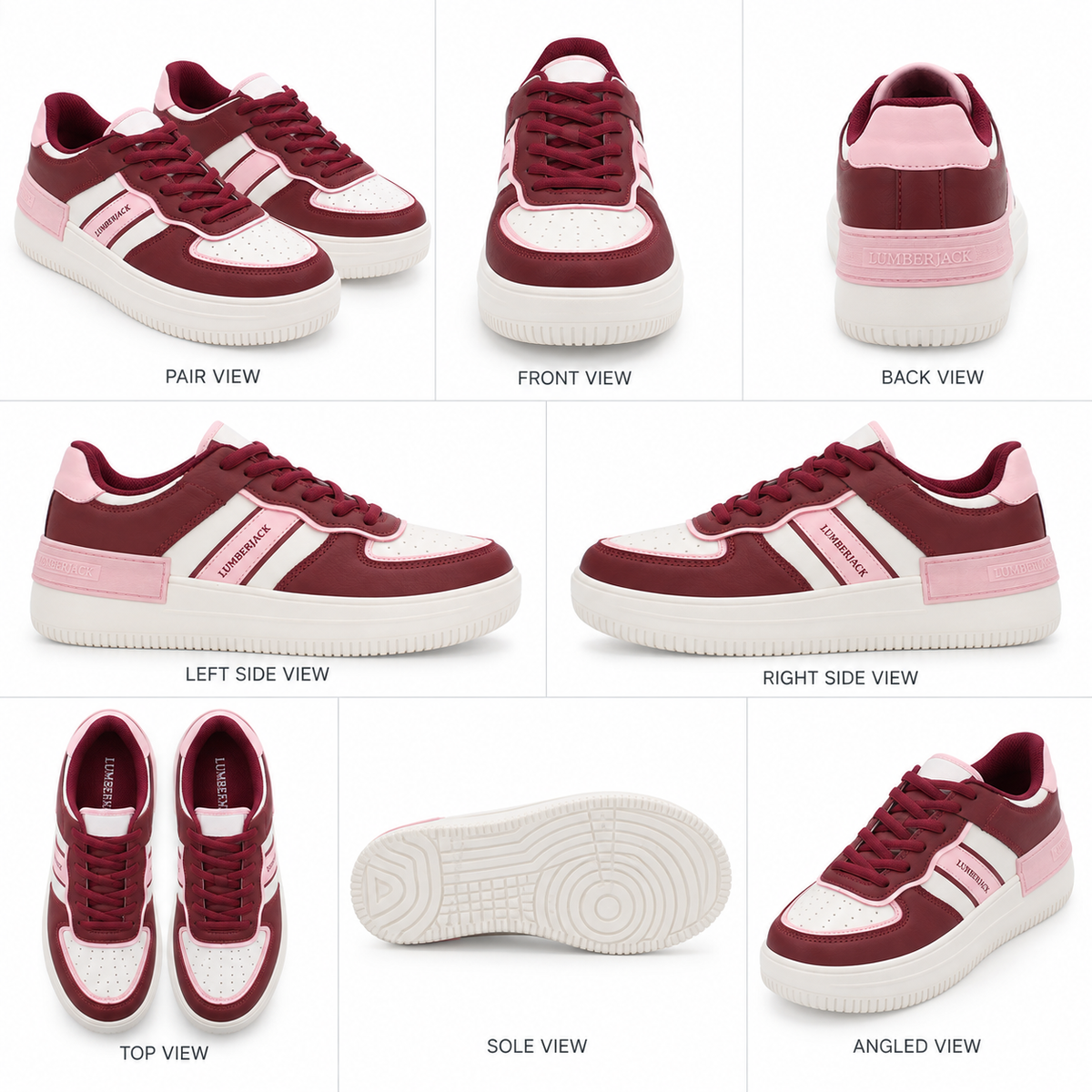 Lumberjack Freya Burgundy Women's Lifestyle Sneakers
