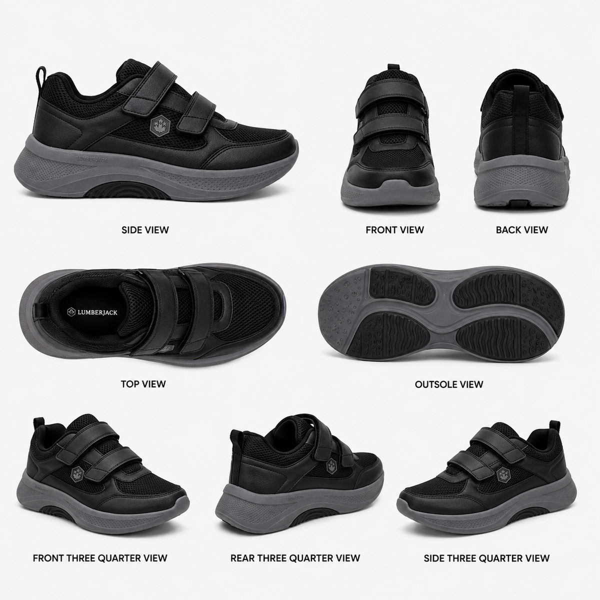 Lumberjack Close Black Men's Sneakers
