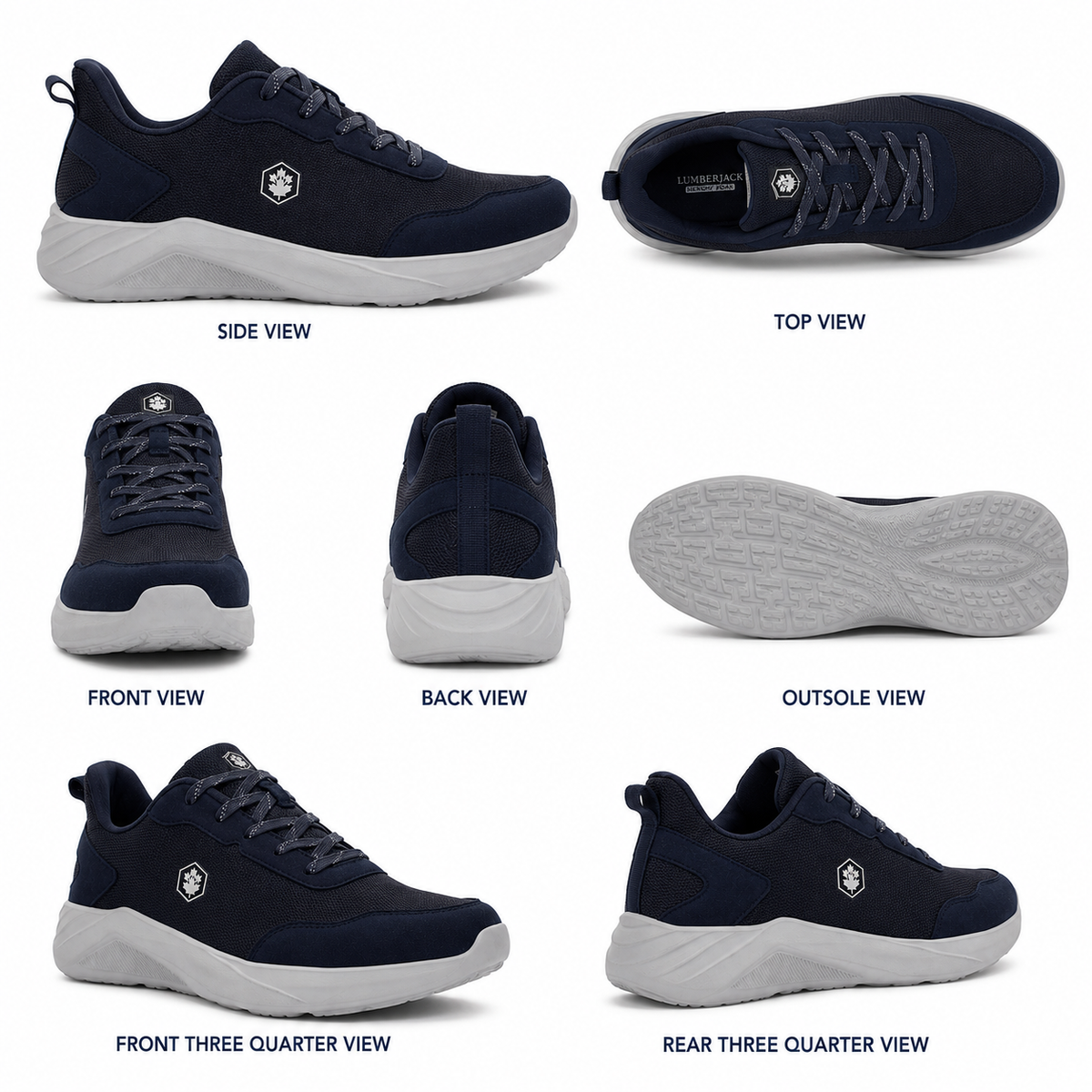 Lumberjack Karter Men's Navy Blue Casual Sneakers