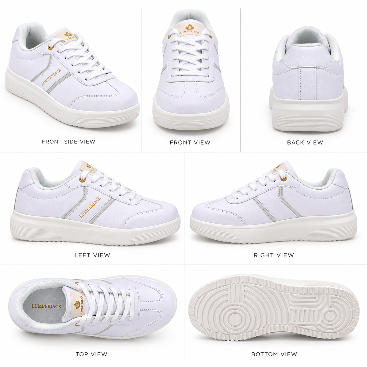 Lumberjack Fridy White Women’s Casual Lifestyle Sneakers