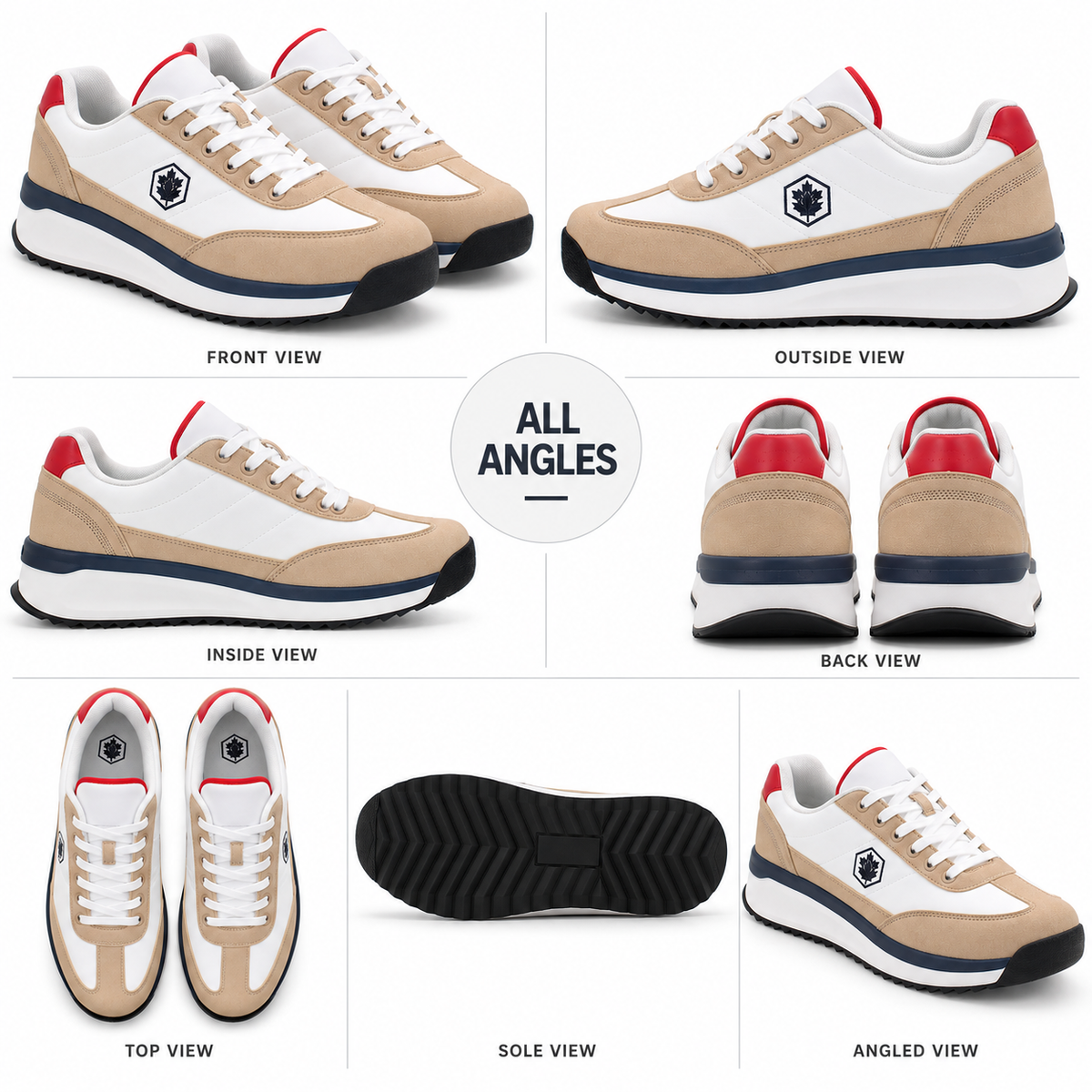 Lumberjack COFFEE Men’s Casual Sneakers – Coffee