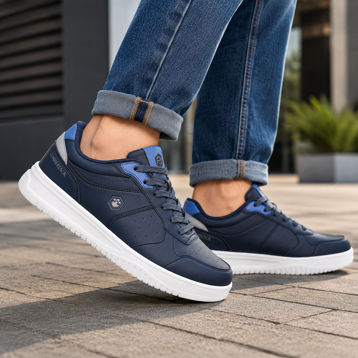 Lumberjack Udemy Navy Blue Men's Casual Sneakers