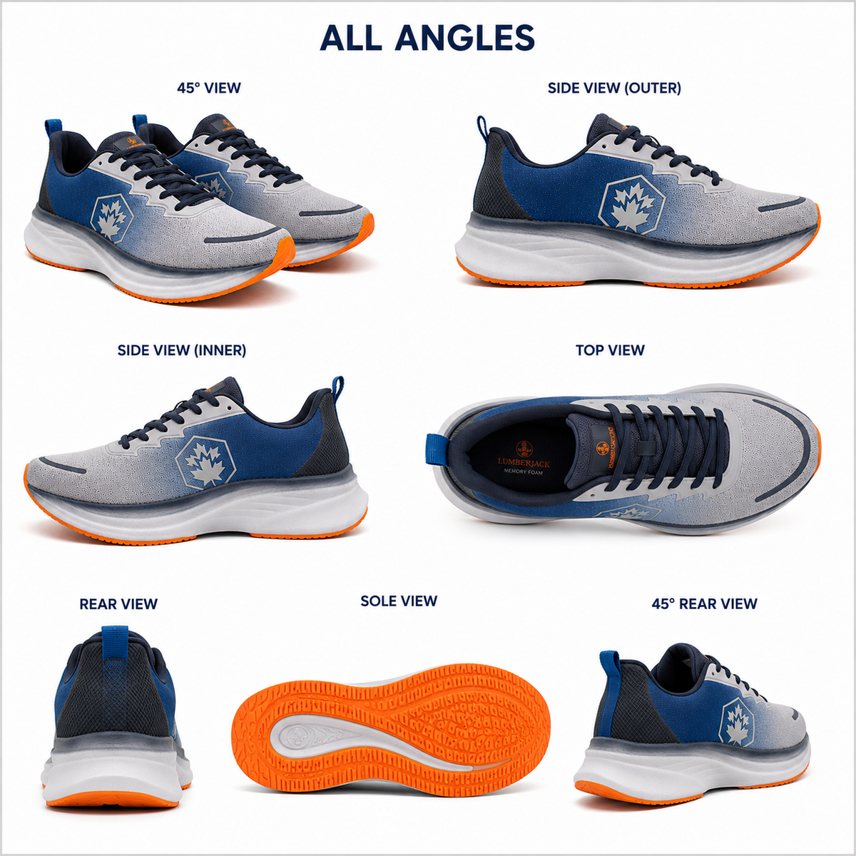 Lumberjack Chess Ocean Blue & Ice Grey Sneaker