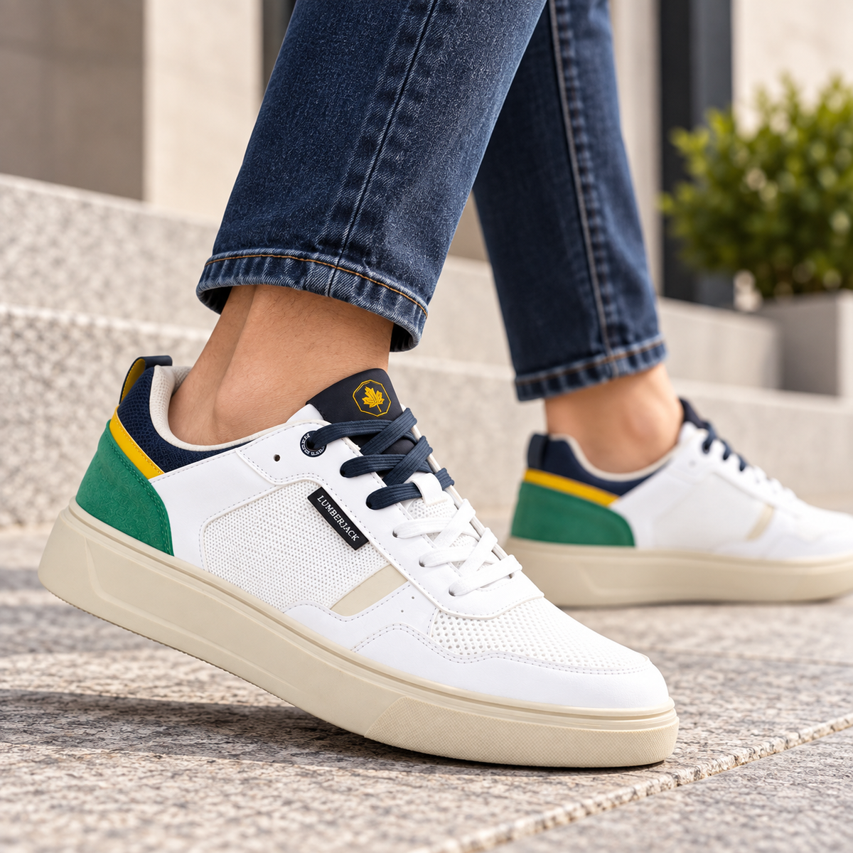 Lumberjack LAMMI Men’s Casual Sneakers - White