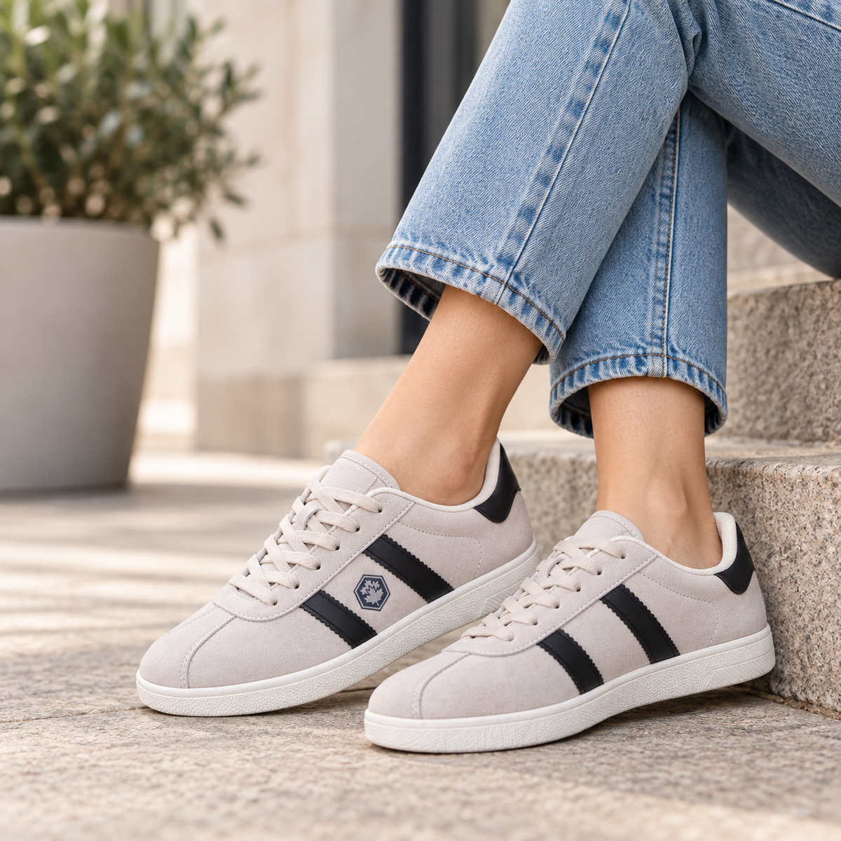 Lumberjack Frosty Women's Beige Suede Sneakers