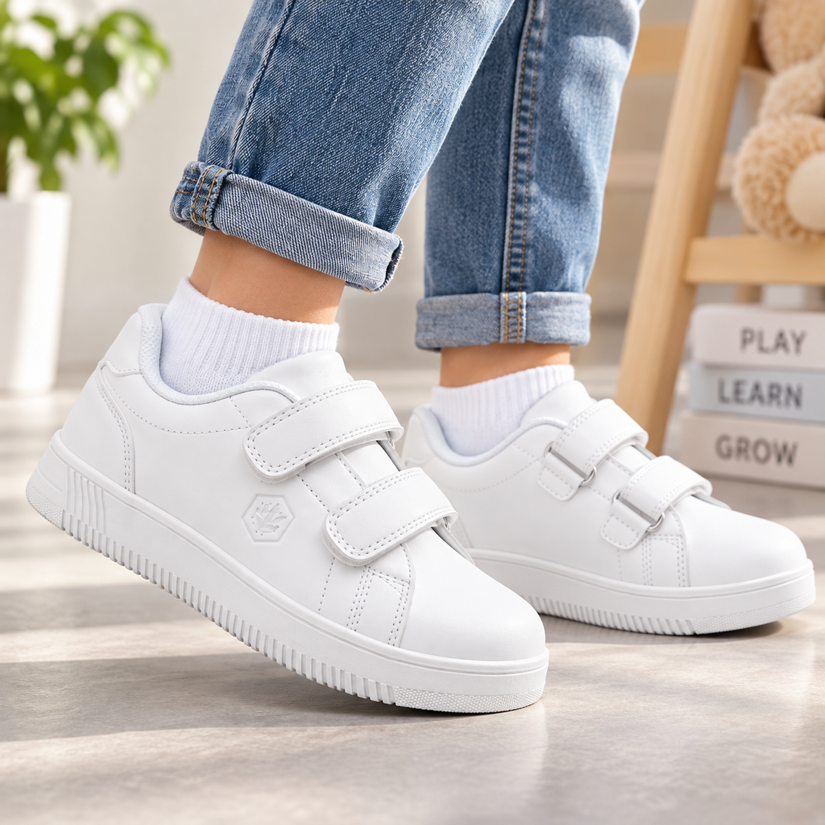 Lumberjack KIDSTER Boys Total White Sneakers
