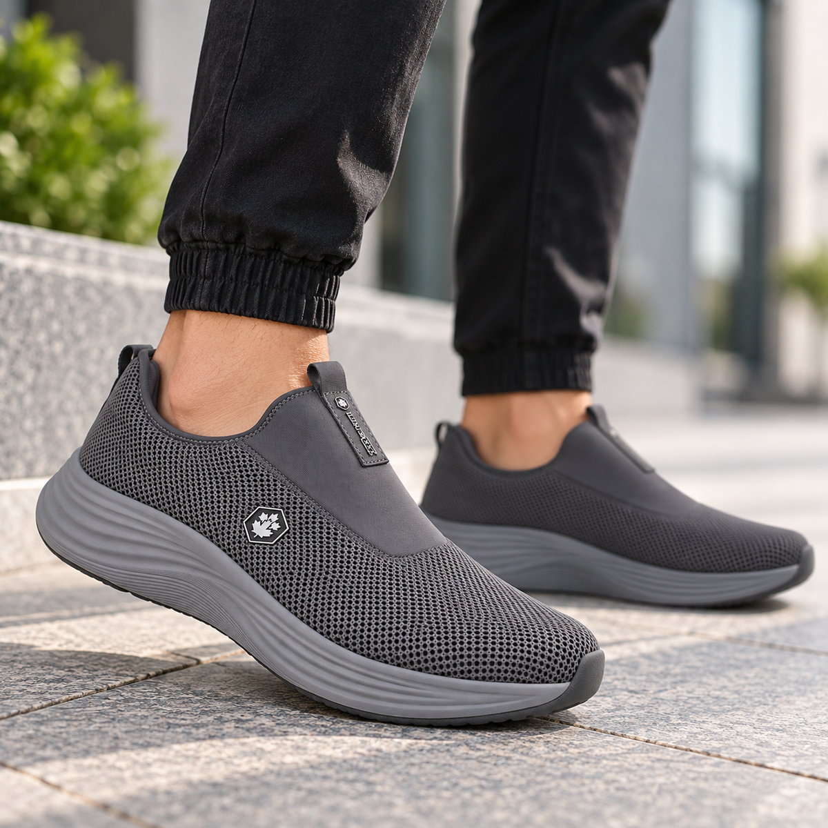 Lumberjack Talara Dark Grey Men’s Slip-On Sneakers