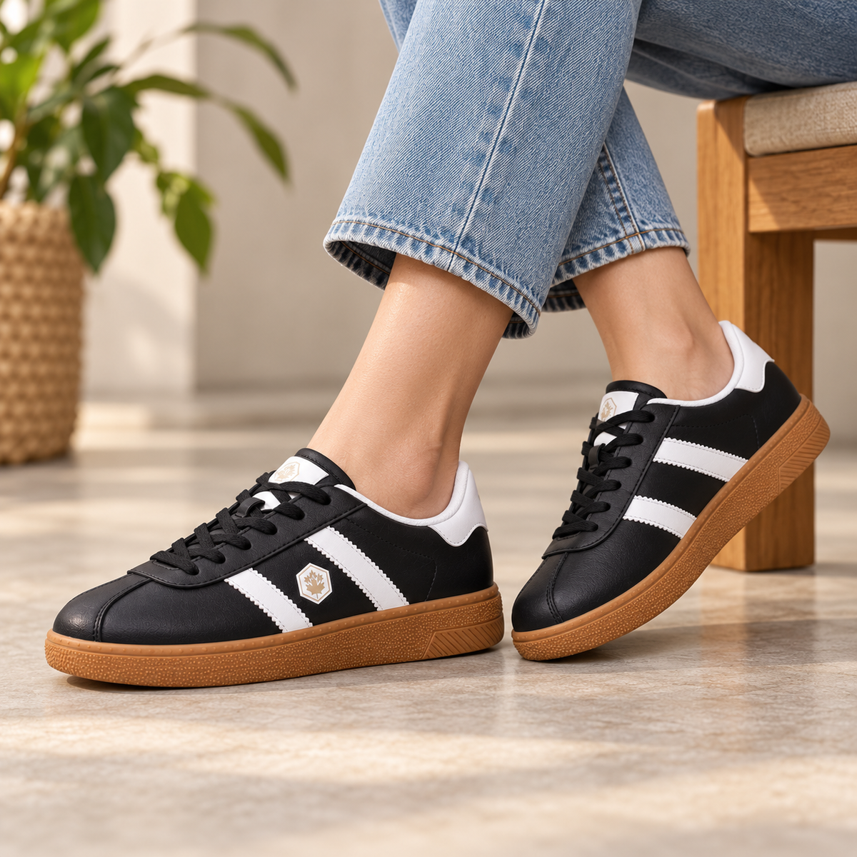 Lumberjack Frosty Black Women’s Casual Lifestyle Sneakers